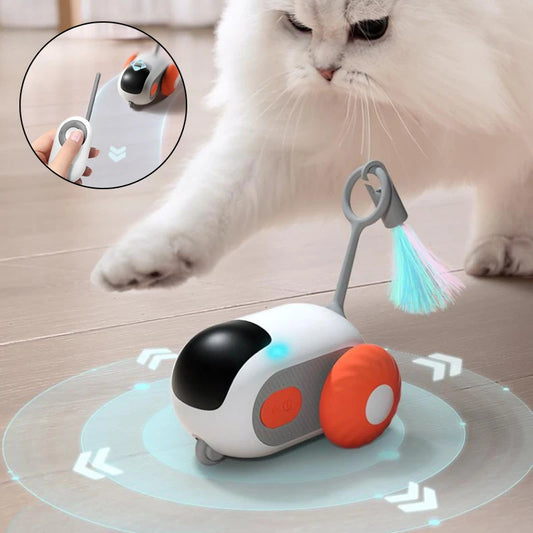 Coche Interactivo para Gatos con Control Remoto